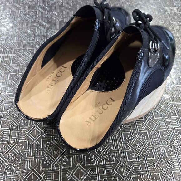 🐢 RARE Vintage Sesto Meucci Slip-on Mules Open heel size 6.5 made in Italy! - Picture 4 of 11